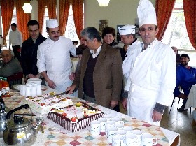 Chef Yousef Lahhoud with JLSS Kitchen Team