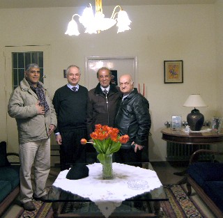 Nicola Neaimi Dr. Haddad Mr. El-Tin with Rev. Haddad